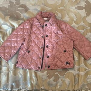Burberry baby jacket 6 months pink